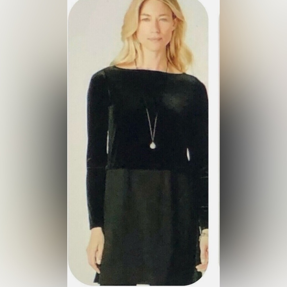 J. Jill Black Long Sleeve Dress